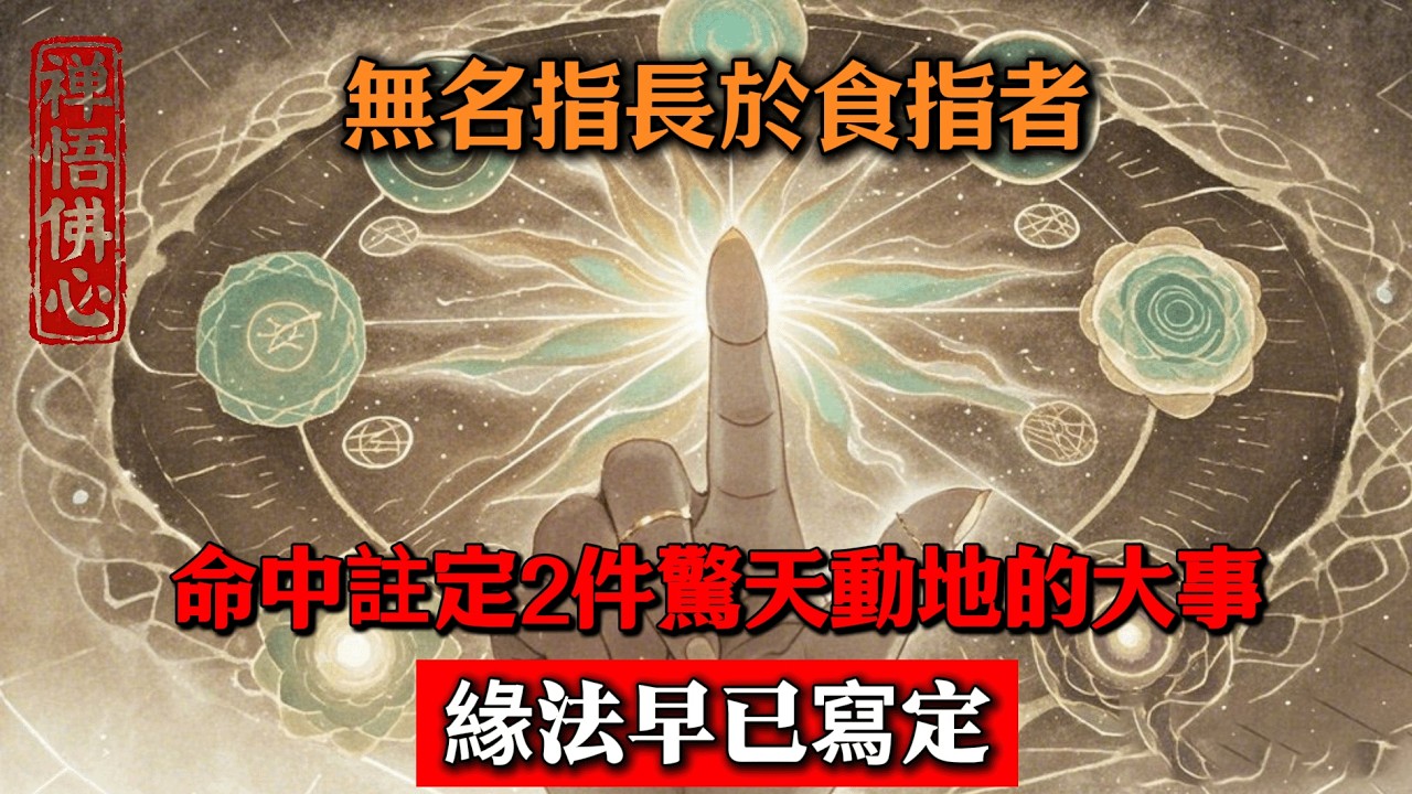 老道長揭秘：無名指長於食指者，命中註定2件驚天動地的大事，緣法早已寫定  #佛學 #佛法 #佛教 #禅悟佛心 #因果報應 #傳統文化 #佛教文化 #修心修行