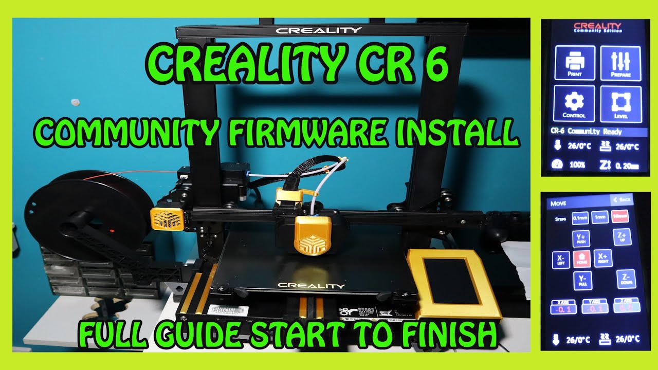 Creality CR6 SE Community Firmware Install...Start To Finish