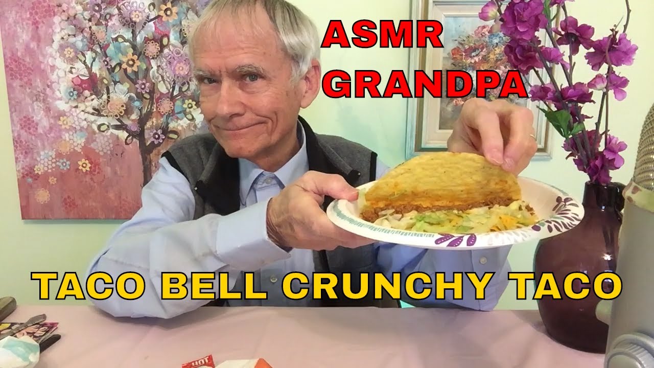 Taco Bell Crunchy Taco Review - Crunchy Lunchy! [ASMR]