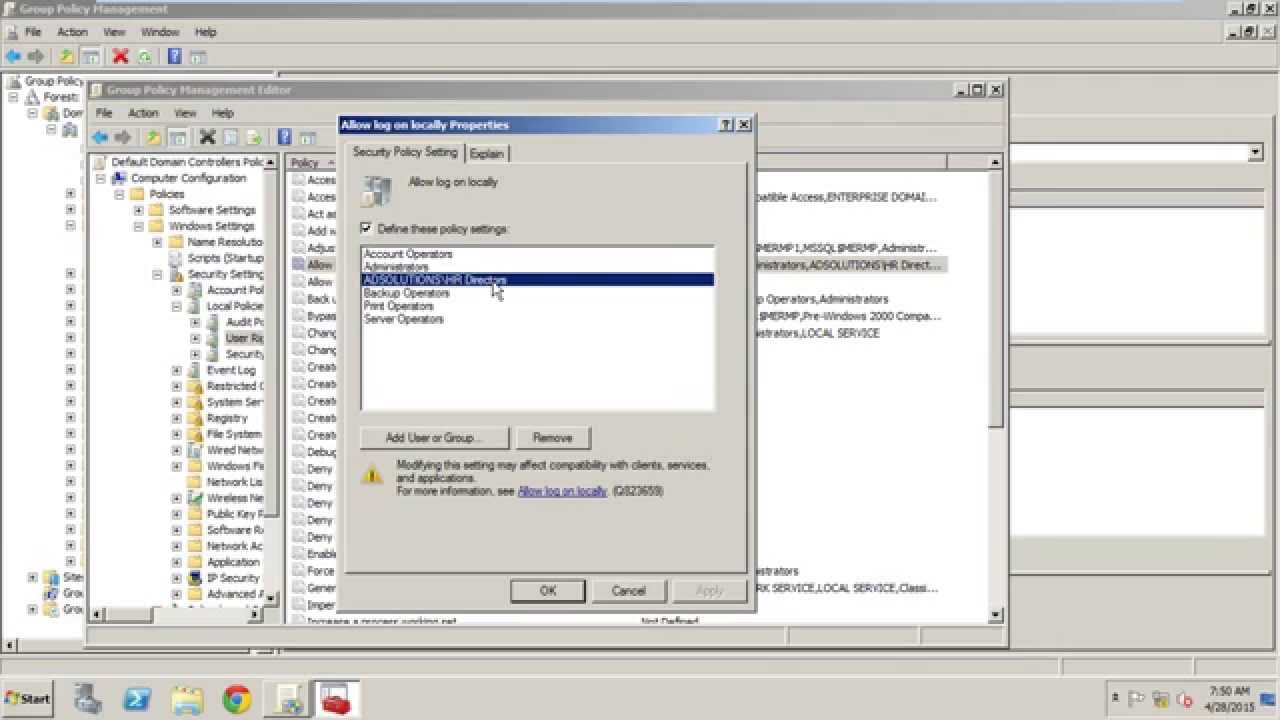Securing Active Directory: User Rights Basics and Reporting