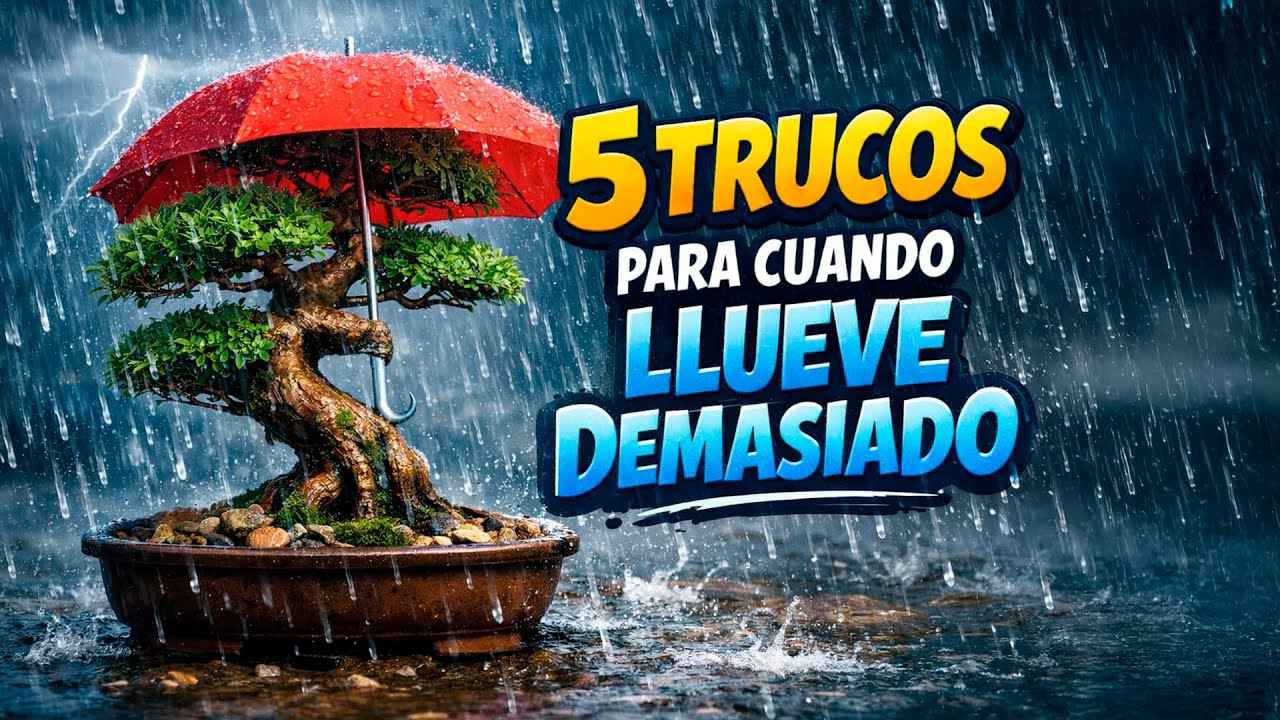 5 Cosas que NECESITAS saber cuando llueve demasiado (bonsái)