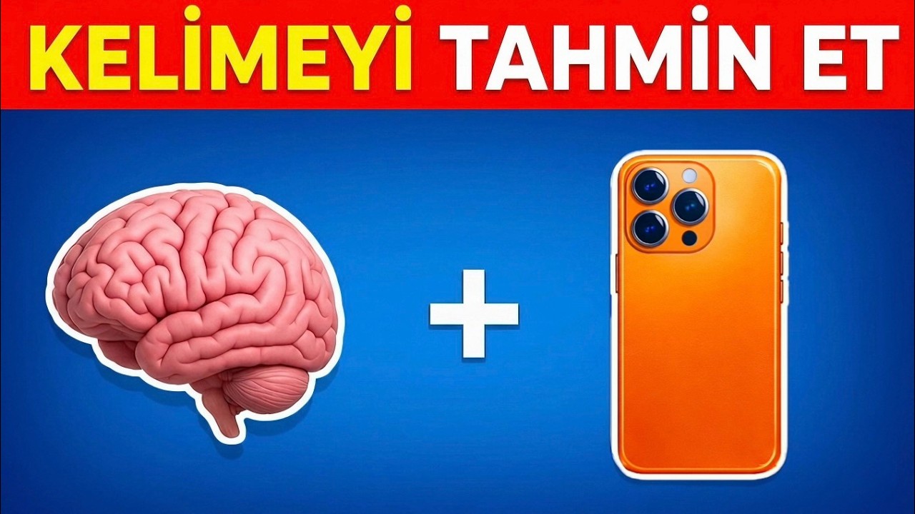 Emojilerden Kelimeyi Tahmin Et! 🤔🧠 En İyi Emoji Kelime Testi 🤯 Akıl Küpü Quiz