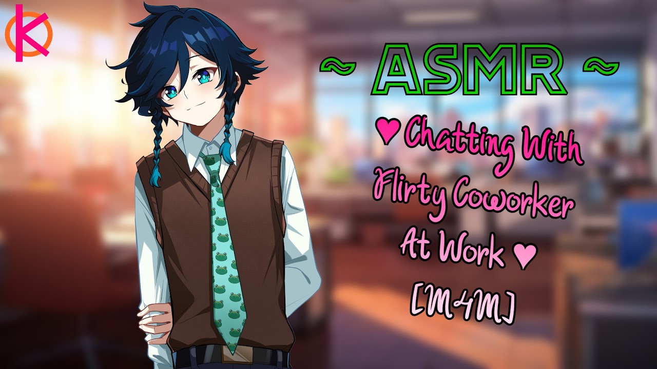 [ASMR] Chatting with Femboy Coworker at Work | [Flirty] [Talkative] [M4M]