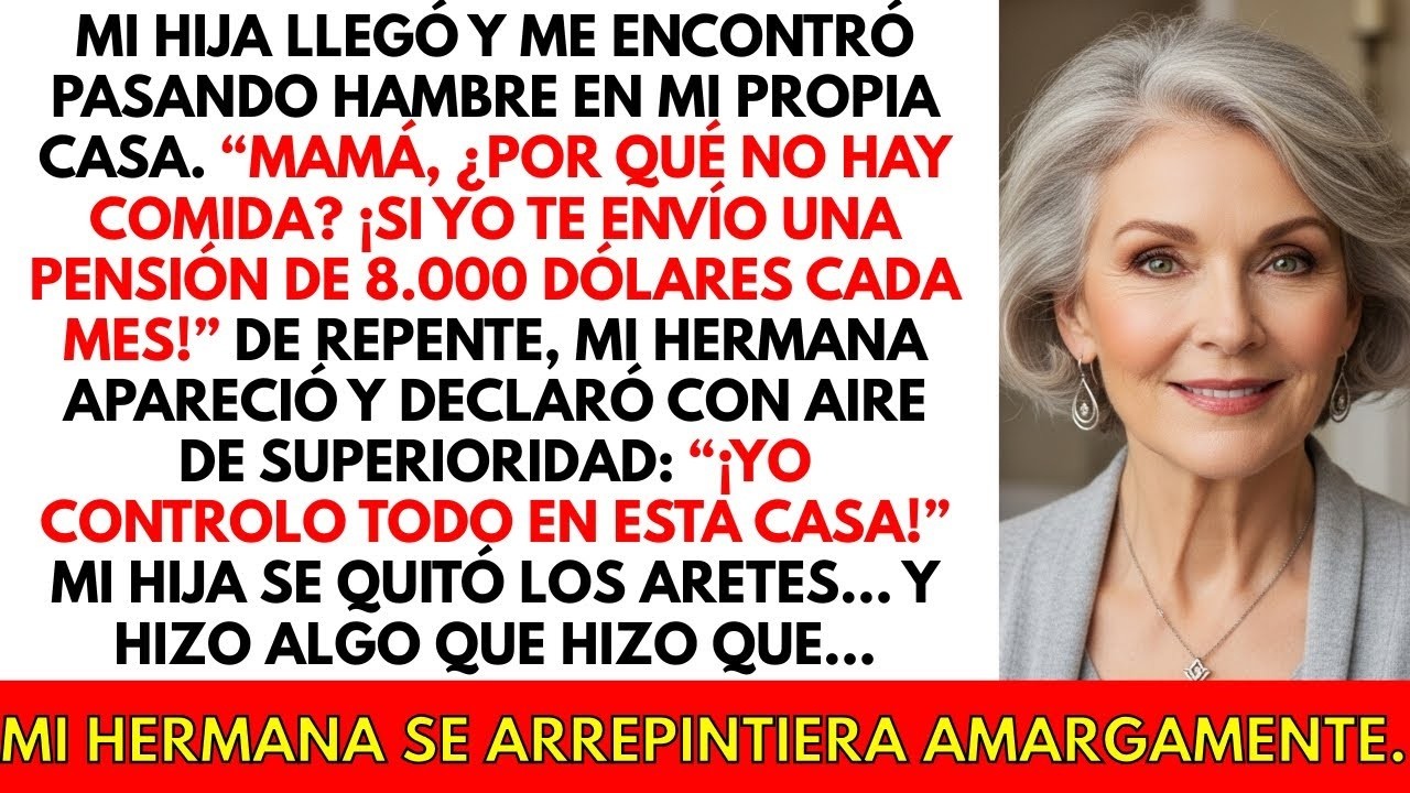 Mi hermana controlaba mi dinero y yo pasaba hambre en casa, hasta que mi hija lo descubrió...