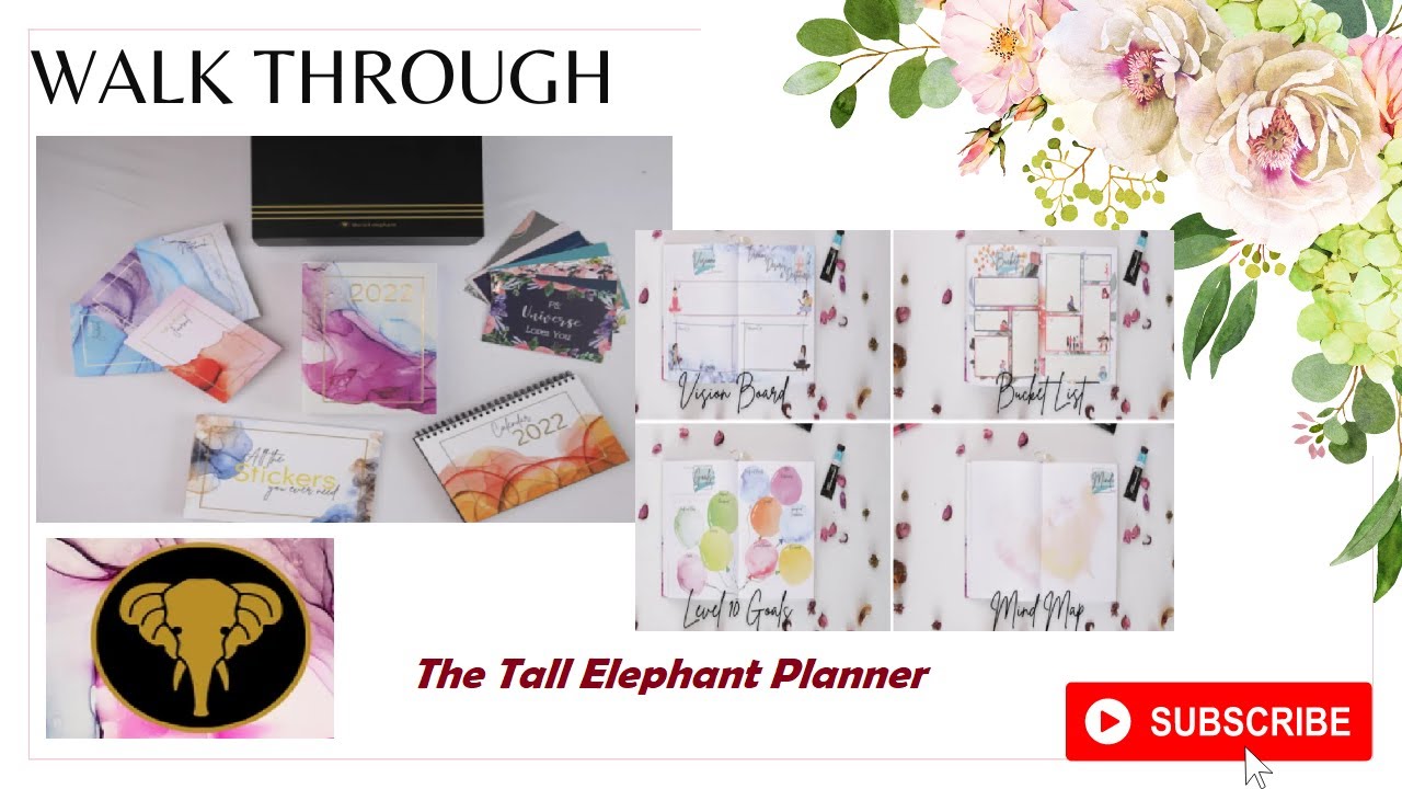 Tall Elephant 2022 Planner- Review & Walk Through