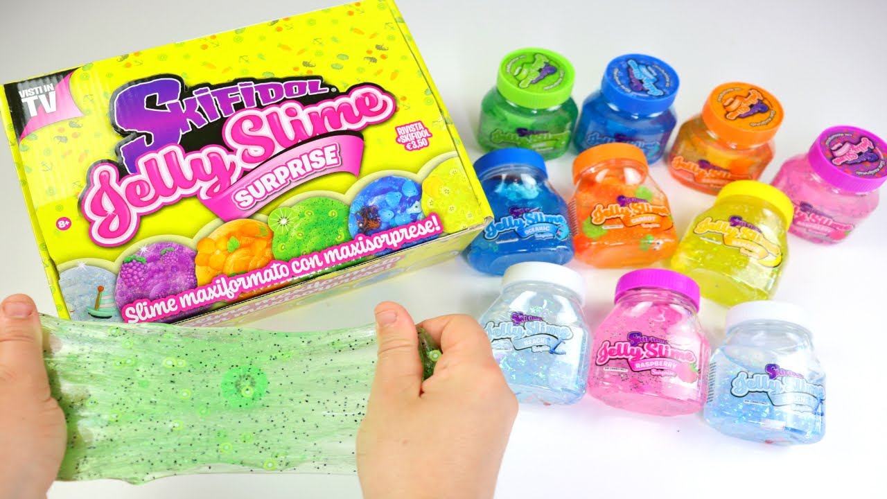 NUOVI SLIME SKIFIDOL JELLY SURPRISE! CLEAR con SORPRESE! COME SONO?