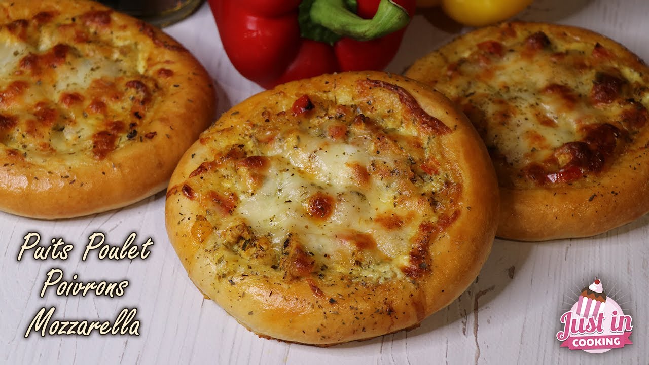 Recette des Puits au Poulet, Poivrons et Mozzarella