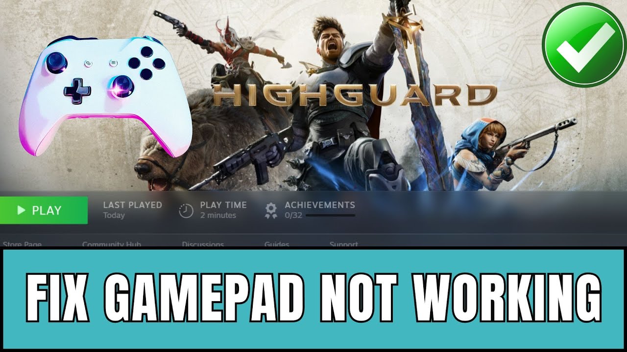 Как исправить проблему с неработающим контроллером или геймпадом в Highguard #highguard