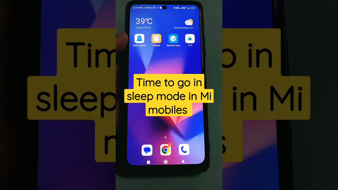how to adjust time to go in sleep mode in Mi mobiles 😴⌚💤 #mi #redmi #youtubeshorts #viral