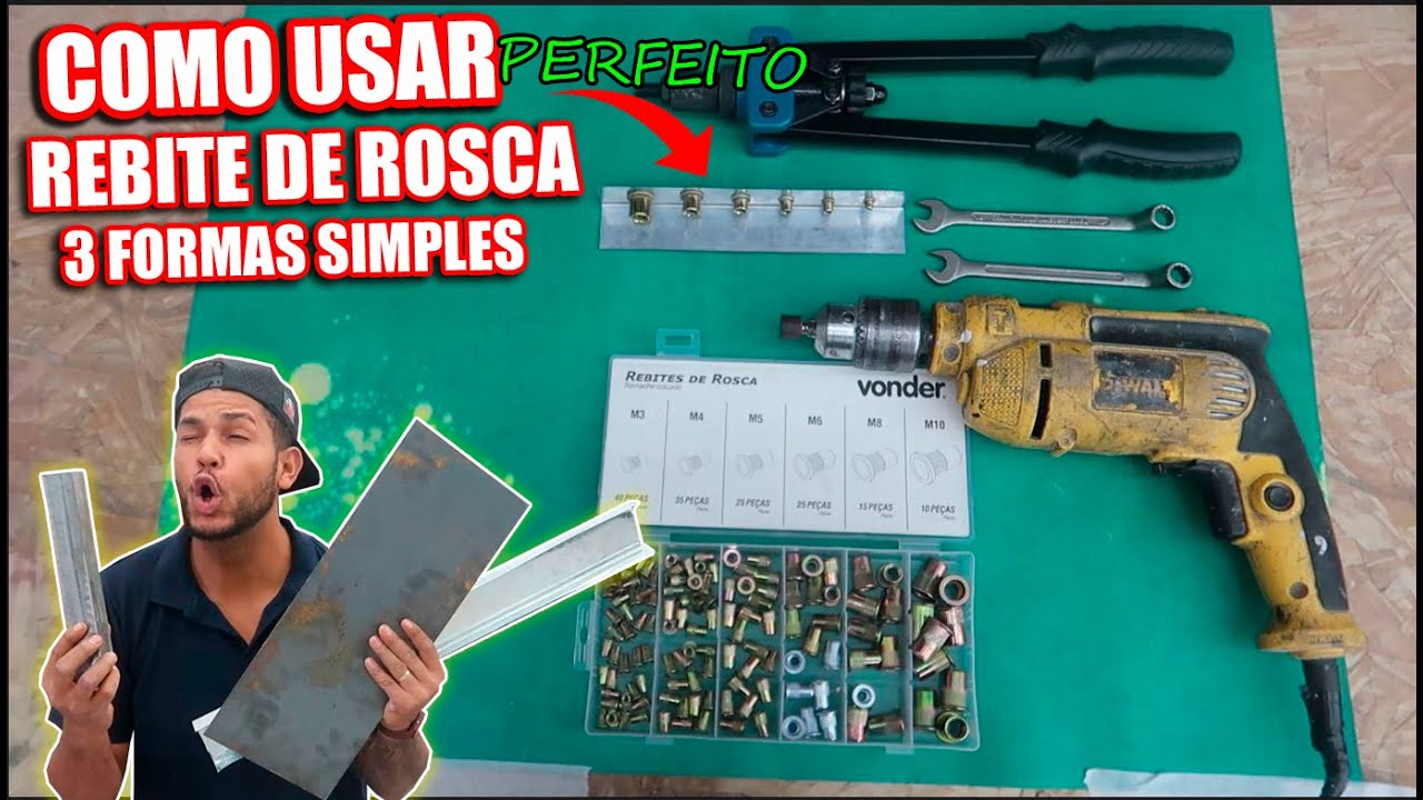 REBITE DE ROSCA - 3 FORMAS SECRETA E PERFEITA DE USAR
