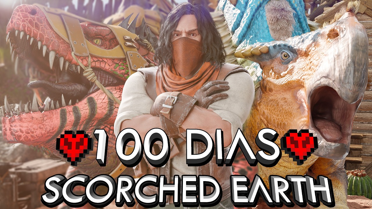 Sobrevivi 100 Dias no Deserto do ARK