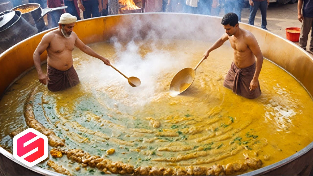 GILA! Ini 7 Tradisi Masak Paling EKSTRIM di Dunia, Pancinya Sebesar Kolam renang.