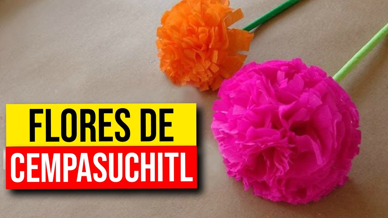 Цветы cempasuchitl {CREPE PAPER FLOWERS} // День мертвых