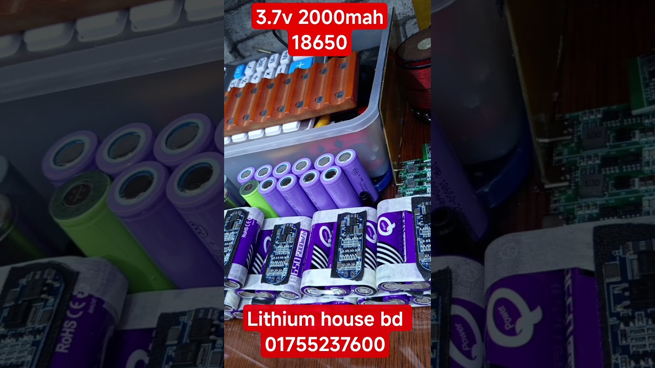 2000mah 3.7v 18650 lithium ion original capacity battery