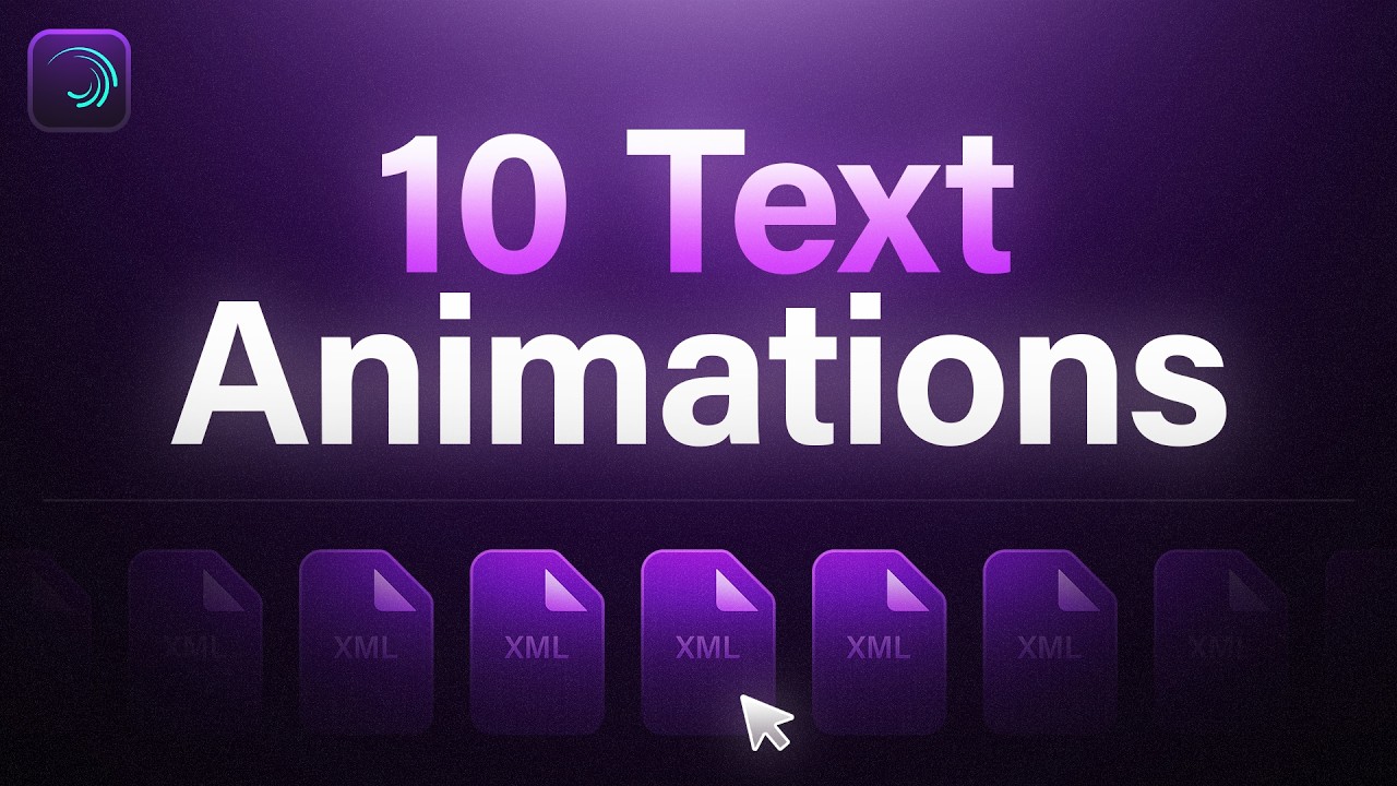 10 предустановленных шаблонов текстовой анимации для Alight Motion (бесплатная загрузка)