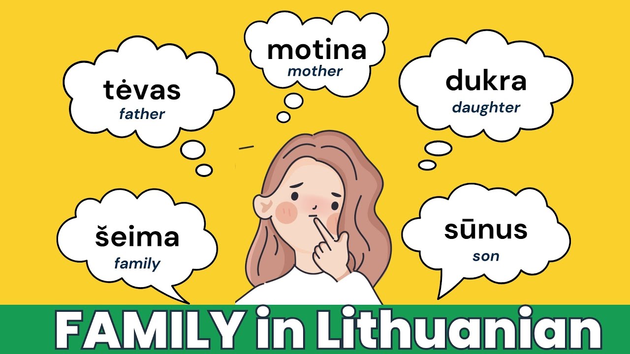Lithuanian FAMILY Words You NEED to Know 🇱🇹 | Essential Vocabulary for Beginners