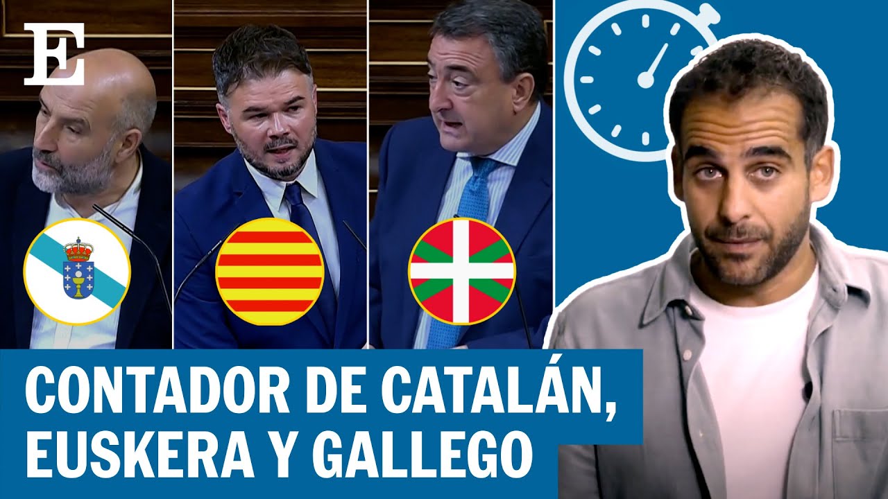 INVESTIDURA FEIJÓO | Contador de catalán, gallego y vasco: un 13% en más de 10 horas de discurso