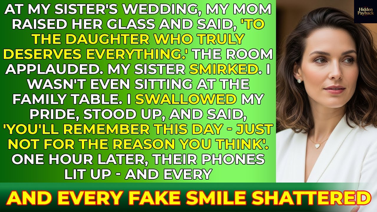 At My Sister’s Wedding, My Mom Raised Her Glass And Said, ‘To The Daughter We’re Actually Proud Of..