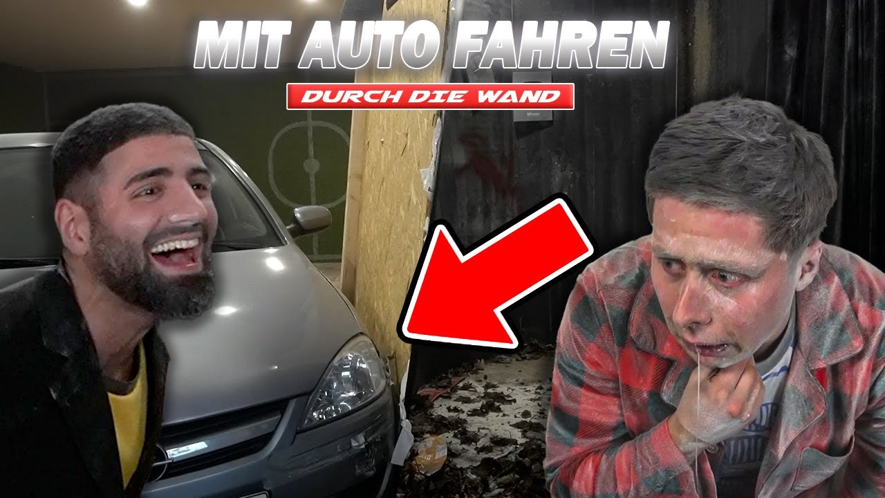 Jordan FÄHRT mit AUTO DURCH DIE WAND (Schaden)