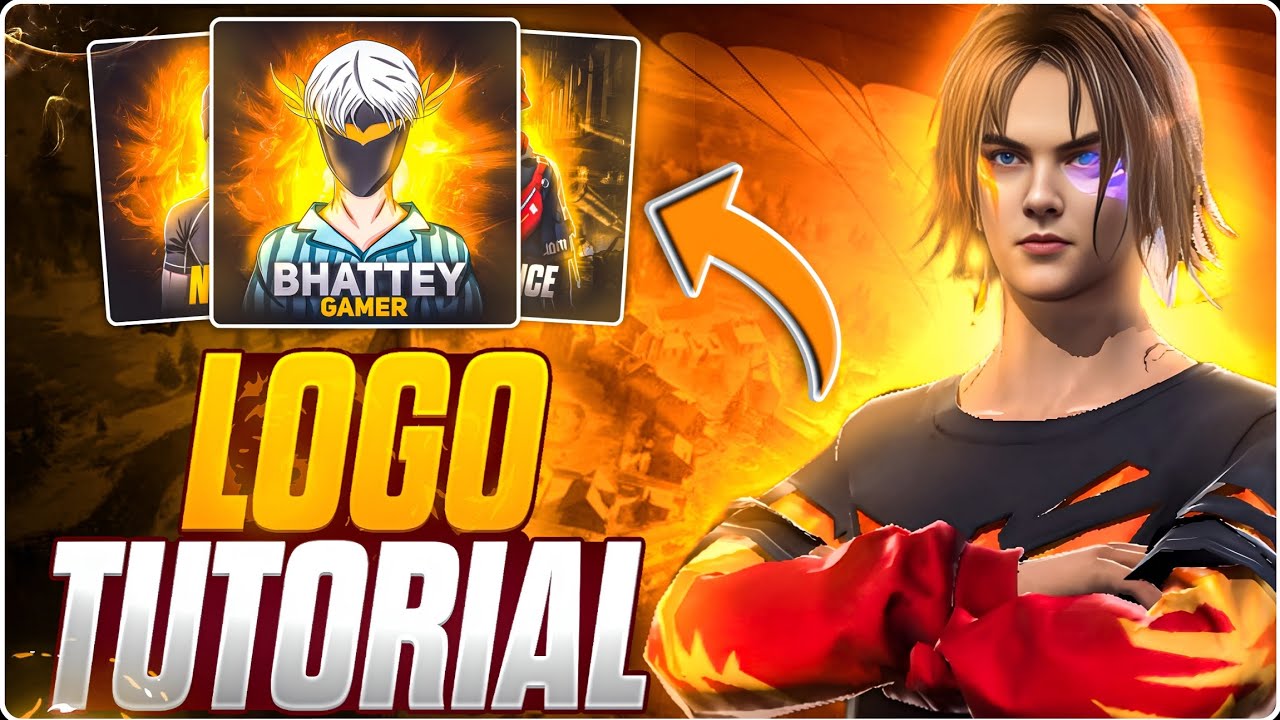 How To Make Free Fire Own Character Logo 🤯🔥 || Free Fire Logo Editing Tutorial In PicsArt