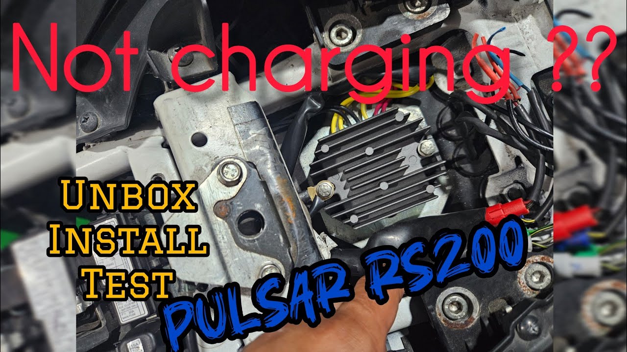My Pulsar RS200 charging problem. Rectifier regulator replacement DIY