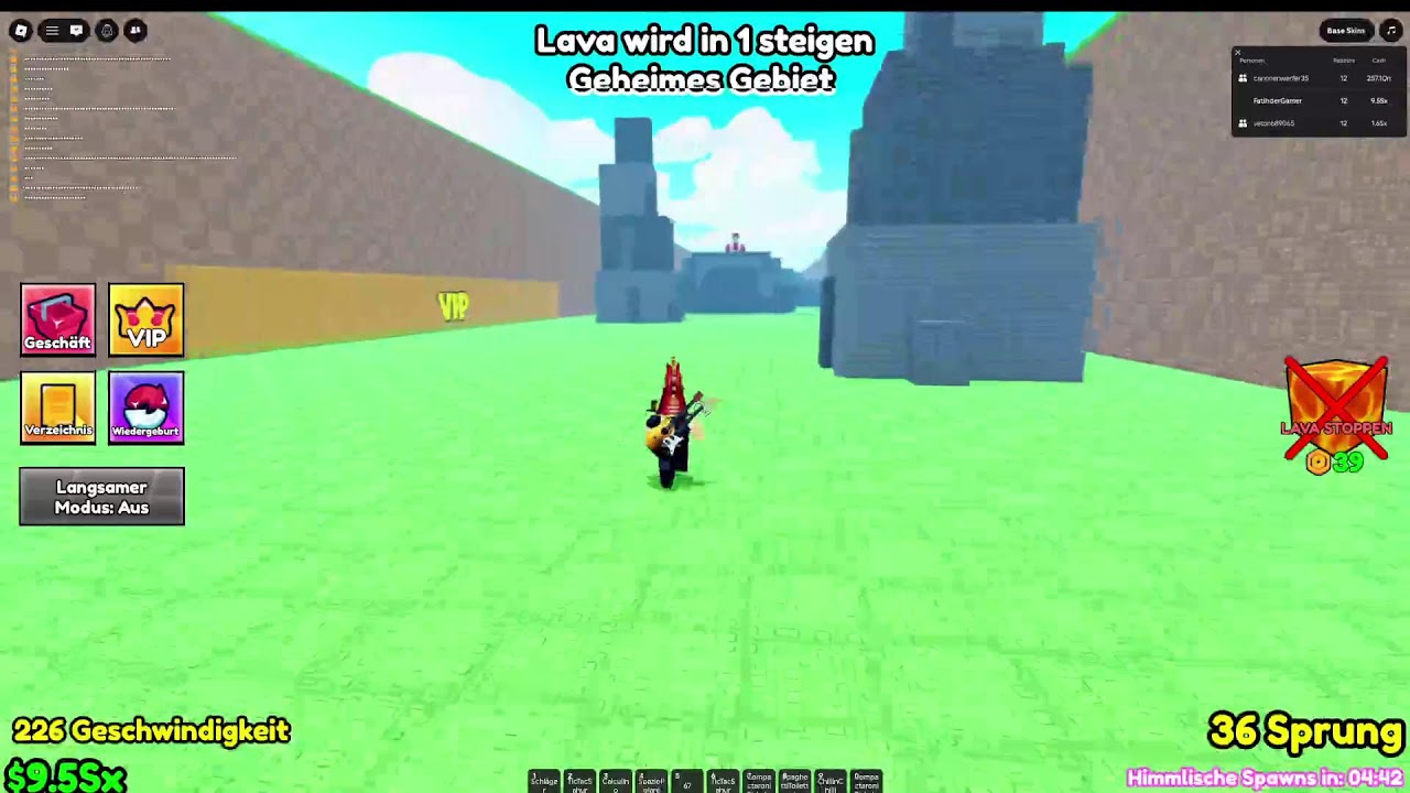 Survive lava for brainrots traden und brauche index (ohne reden bin krank)