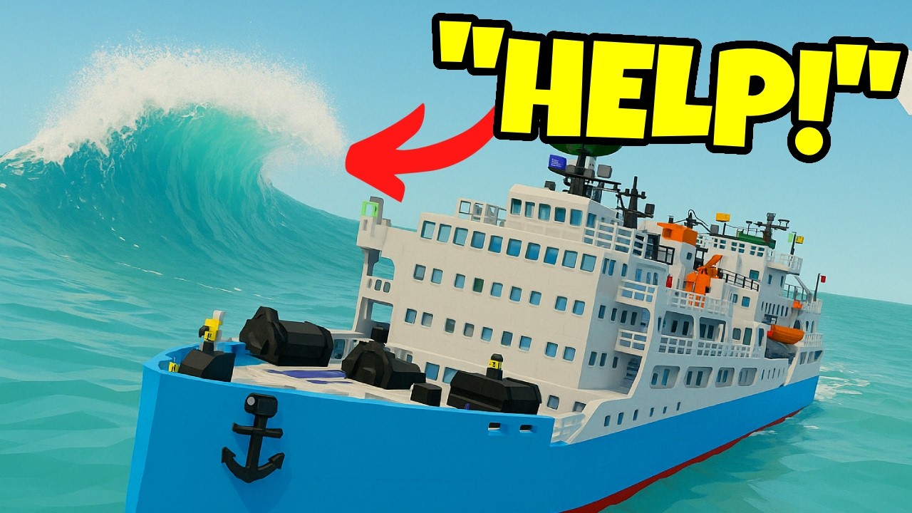 Sinking on a CRUISE SHIP Survival! | Stormworks Gameplay