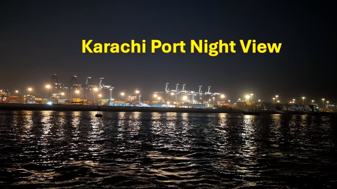 Night View of Karachi Port