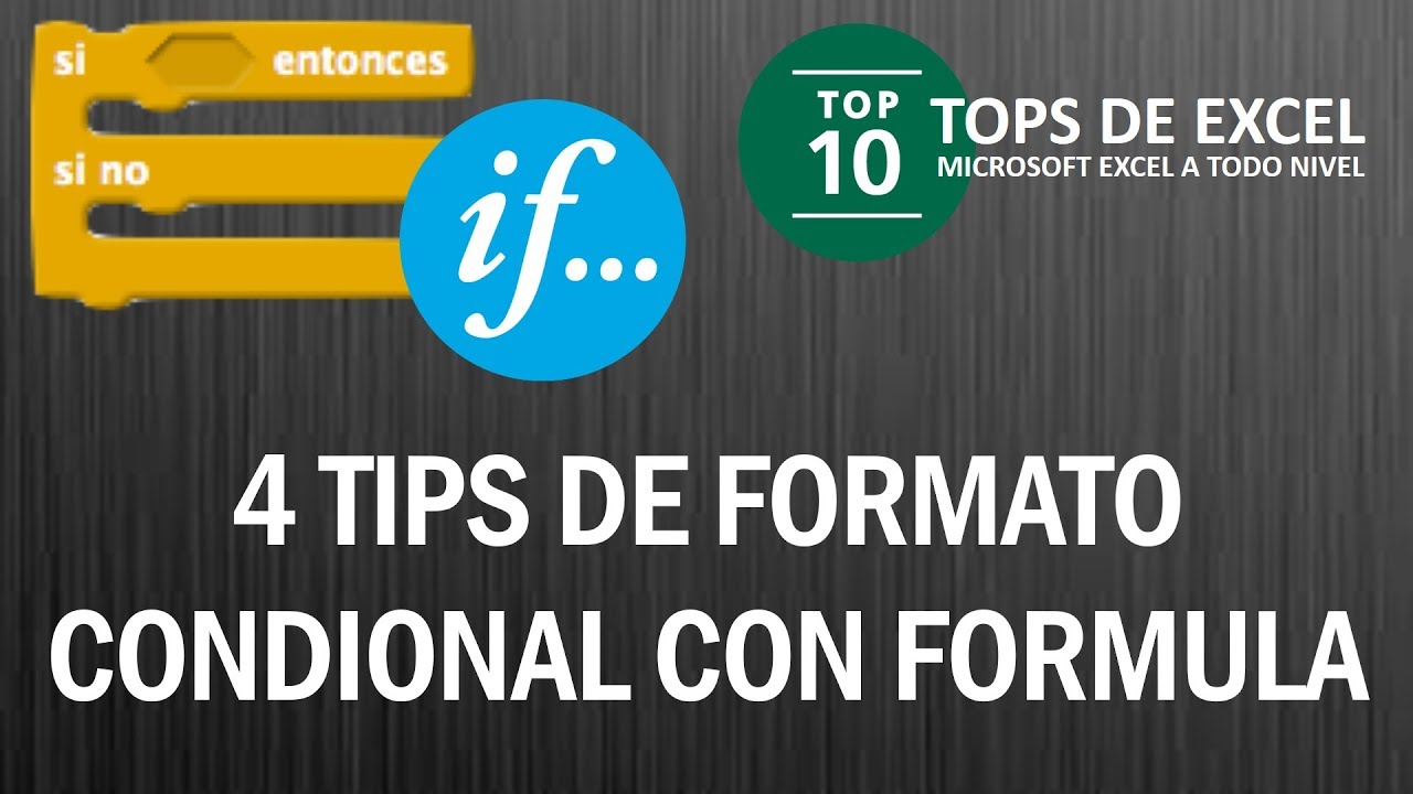 3 tips de Formato condicional con Fórmula | Tops de Excel