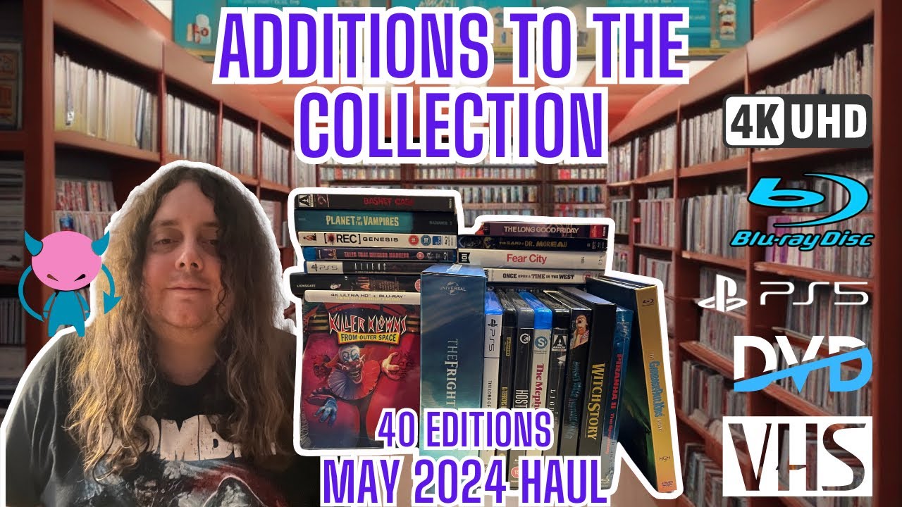 Additions to the Collection May 2024 Monthly Haul /pickups 4K/Blu-Ray/DVD/VHS/PS5