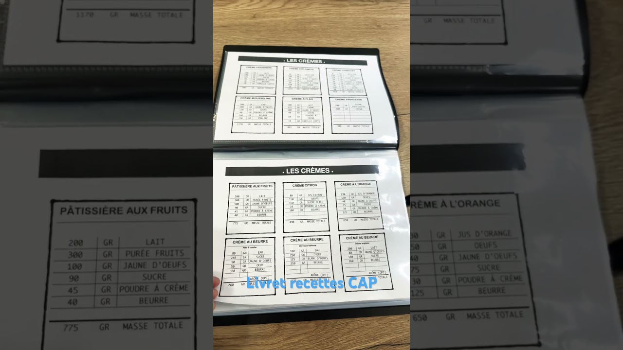 Livret V6 Recettes CAP 