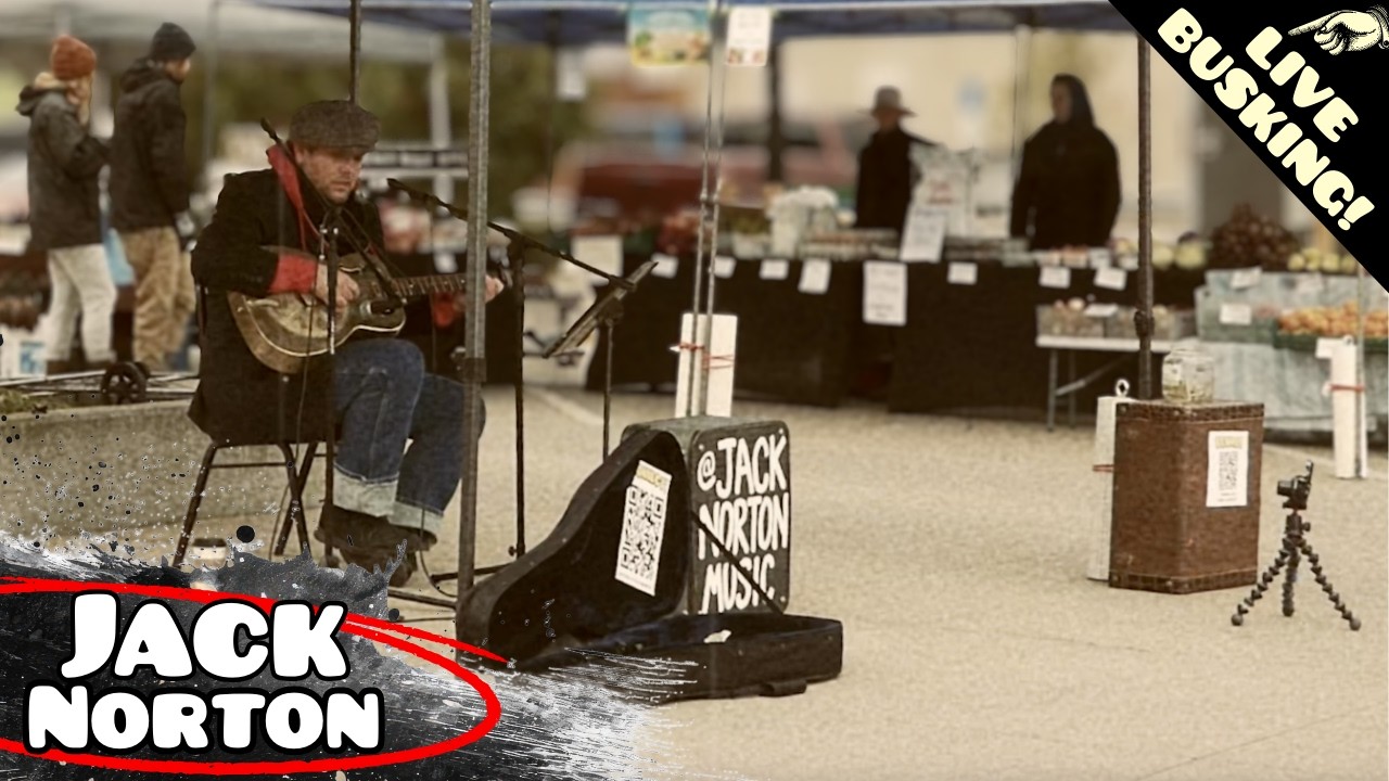 LIVE BUSKING: Hesitation Blues / Shine On, Harvest Moon / Big River Blues | Winona Farmers Market