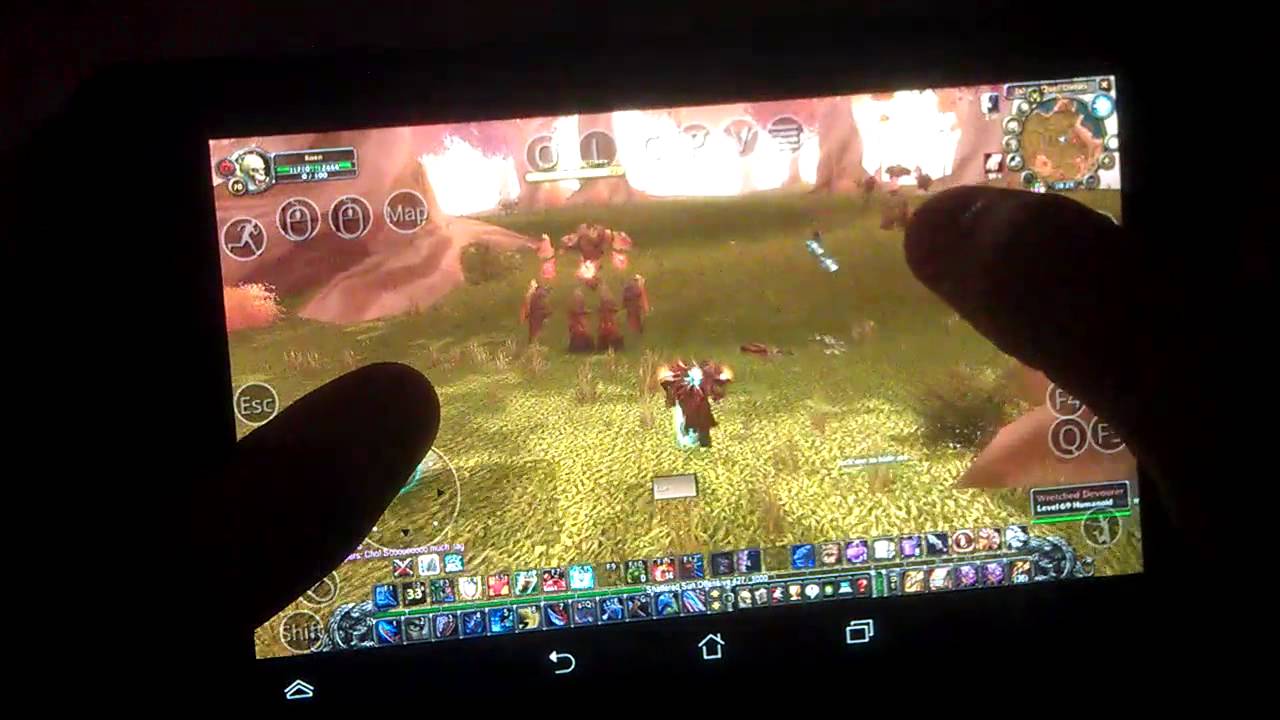 Wow on tablet