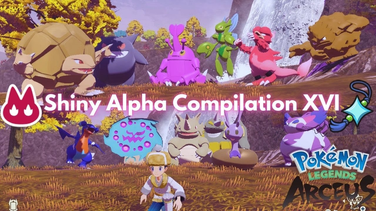 SHINY ALPHA Compilation 16 (Many Doubles Shalphas!) in Pokemon Legends Arceus