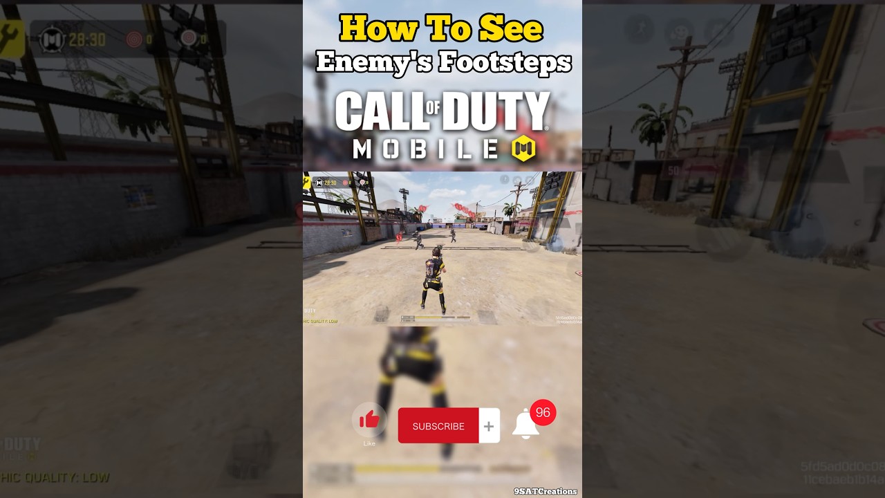 Как увидеть шаги врага в Call of Duty Mobile! #shorts #codm #codmobile