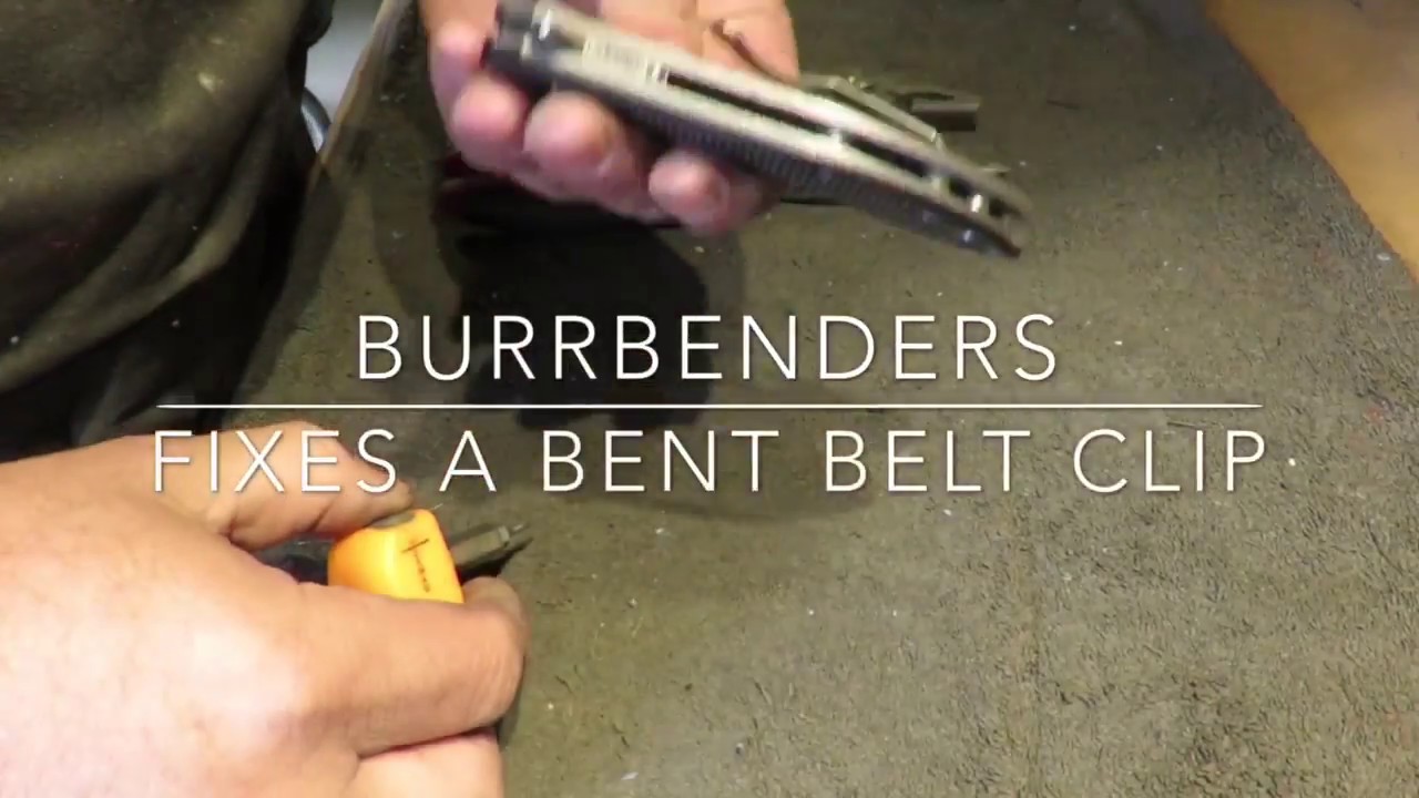 Fixing a bent belt clip