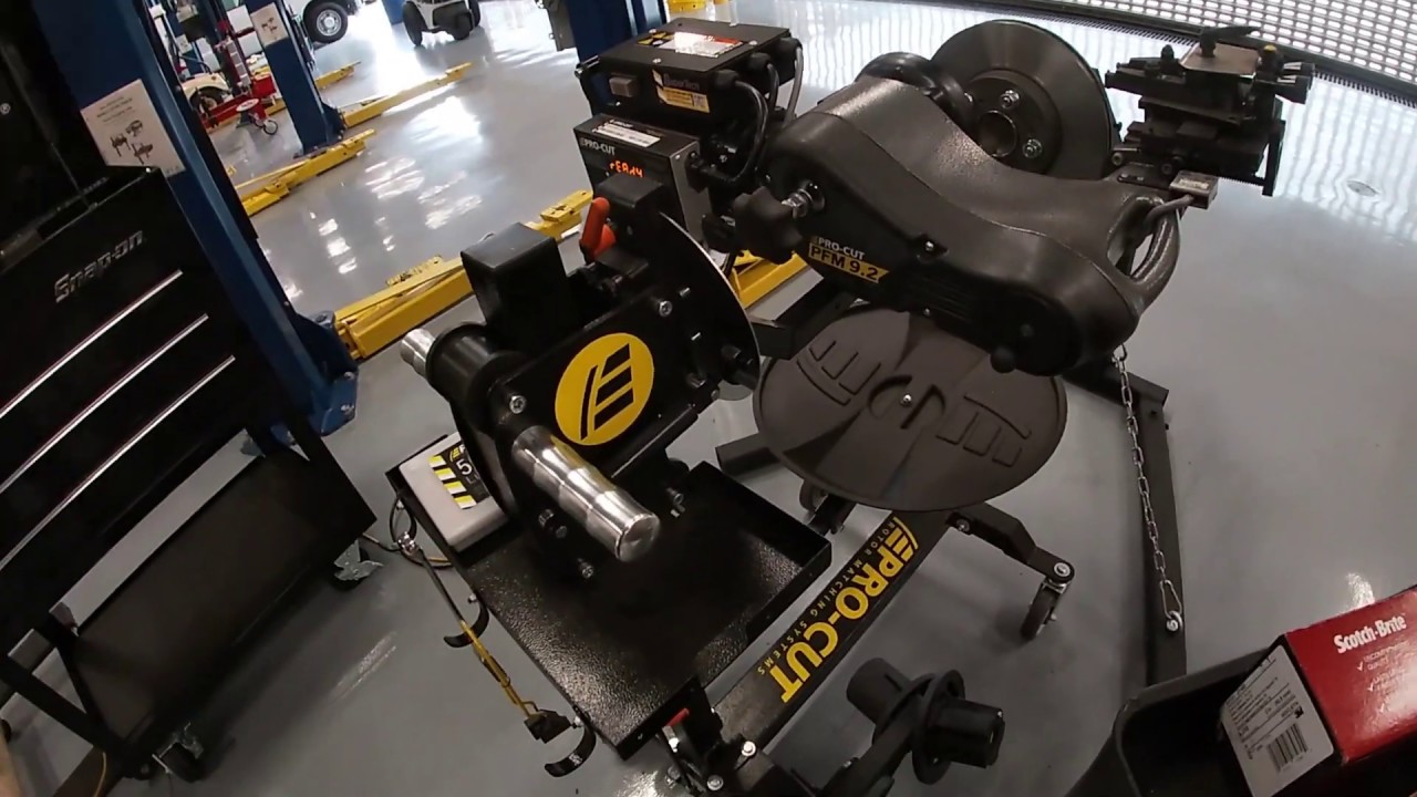 How to use an on car brake lathe