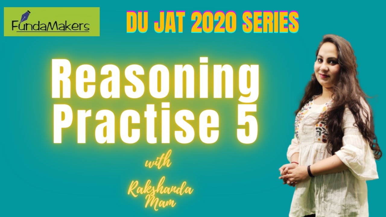 4 PM | DU JAT Preparation 2020 | Reasoning Practise- 5 | DU JAT Classes