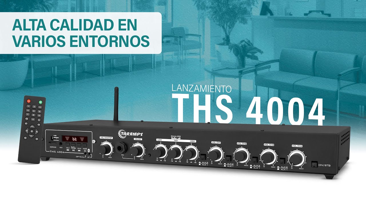 Reveiver Taramps THS 4004 - Ideal para Sonido Ambiental