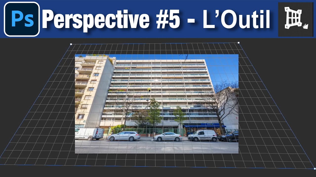 Photoshop Perspective #5   L'Outil Correction de la Perspective par Recadrage