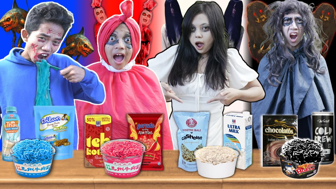 PILIH KARAKTER H4NTU SESUAI MAKANAN 1 WARNA!😛Arik Jadi TralalaTralelo Zombie?? | Mikael TubeHD