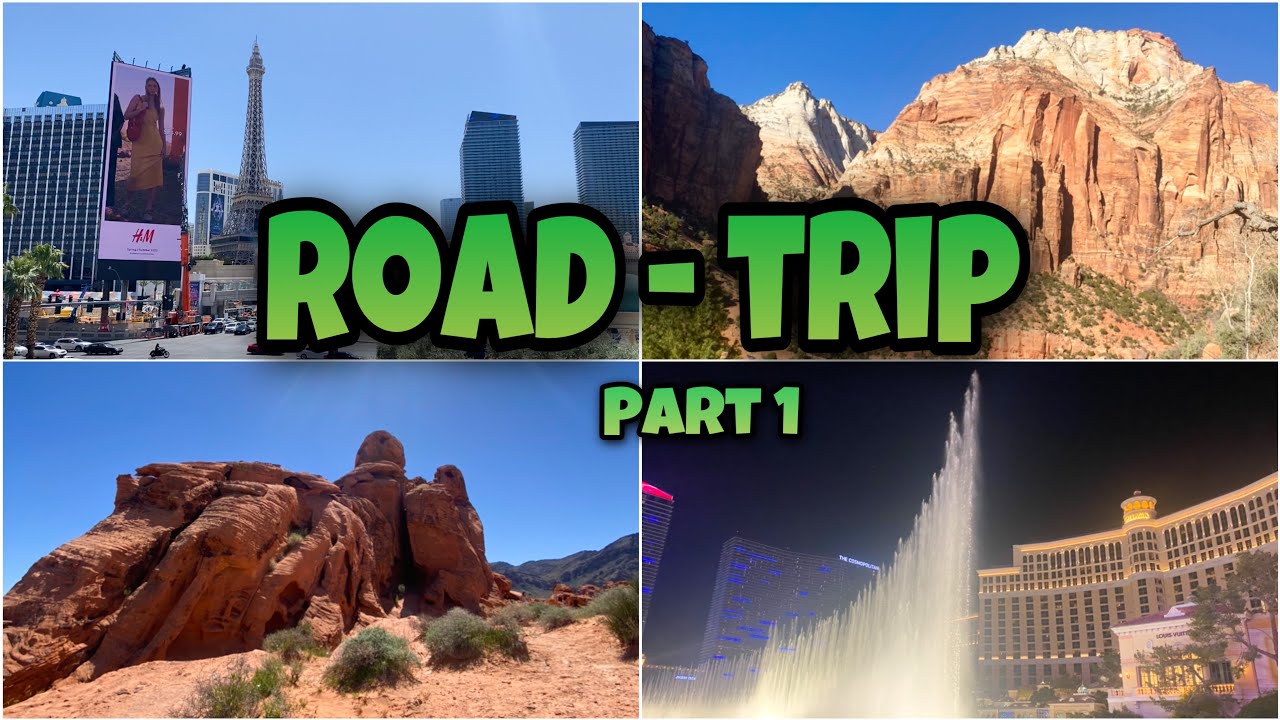 Road-trip Part 1 🛣🇺🇸 LAS VEGAS 🎲 ZION NP, BRYCE CANYON, etc. 🏞 | AuPair 2022/23🛩 | travelina