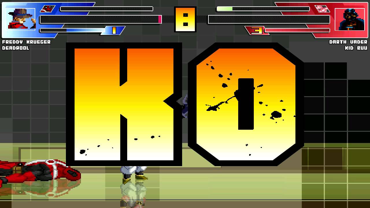 Mugen Fight Channel #20 Freddy Krueger & Deadpool vs Darth Vader & Kid Buu