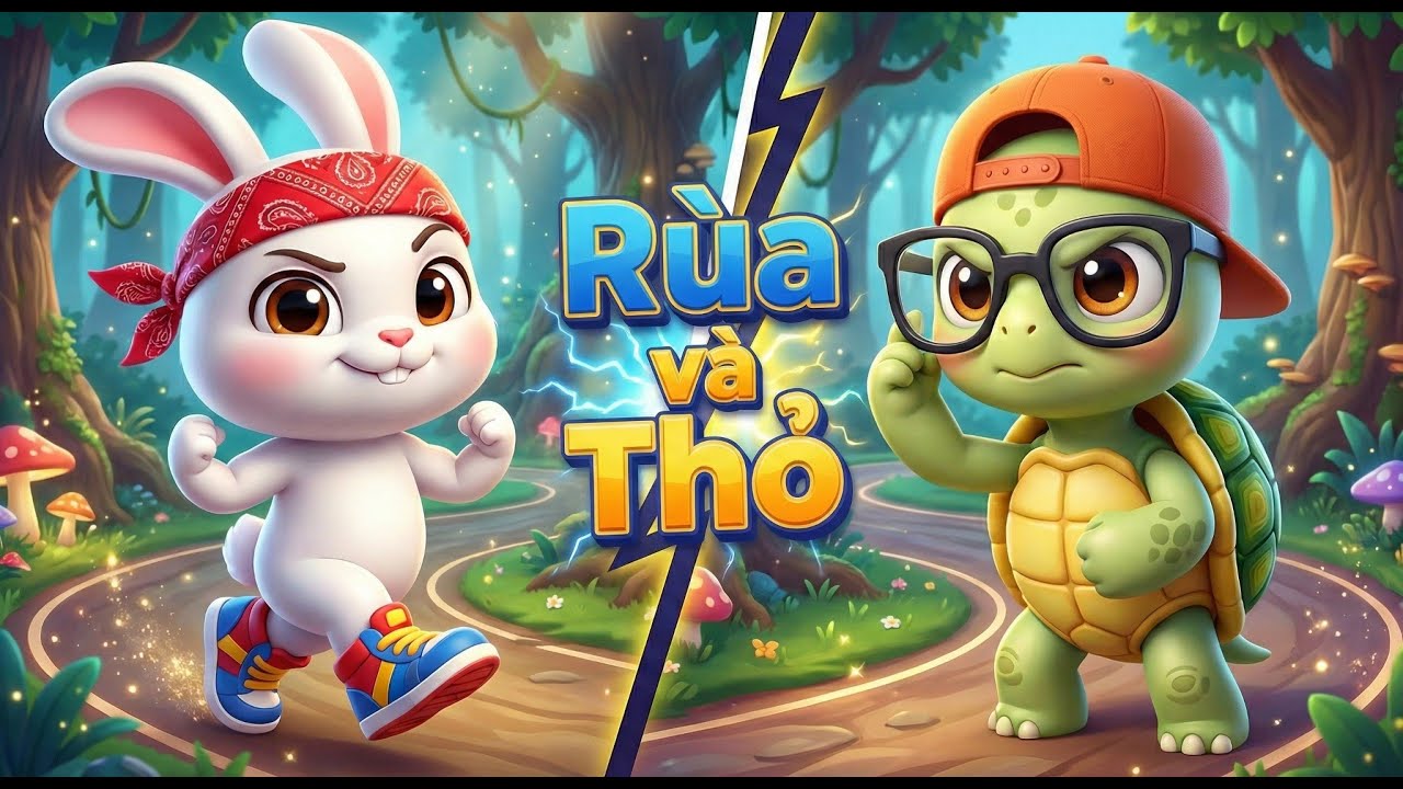 Rùa và Thỏ: Bài Học Về Sự Kiên Trì | Truyện Cổ Tích Việt Nam 3D Chibi Hay Nhất | Việt Kids Tales