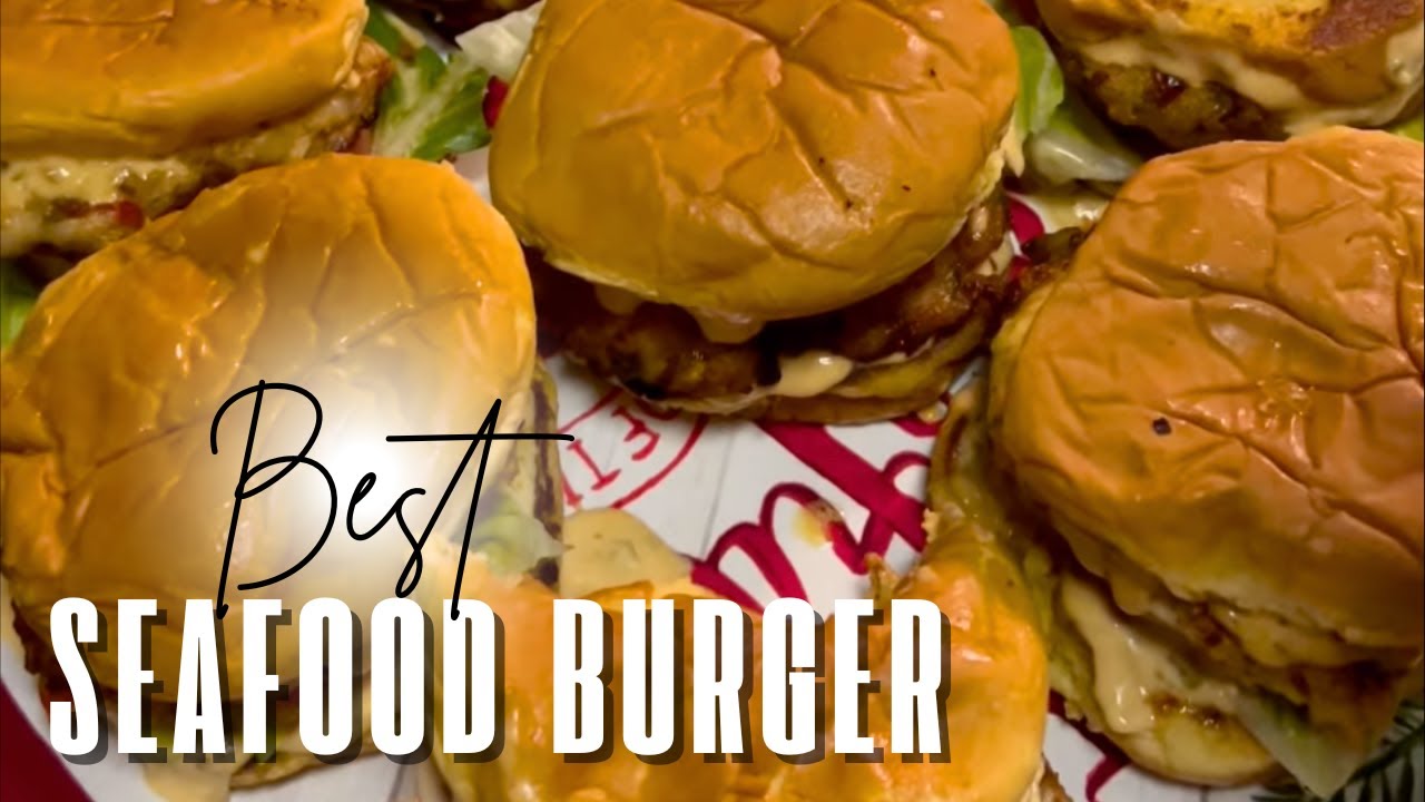 Shrimp and Crab Burger Recipe + Homemade Seafood Sauce • Summer Meals - No Hot Oven