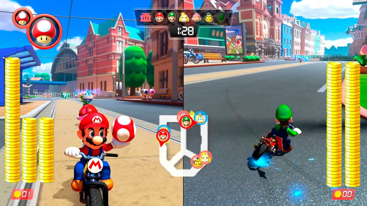 This Got INTENSE! 2 Player Showdown in Mario Kart 8 Battle Mode