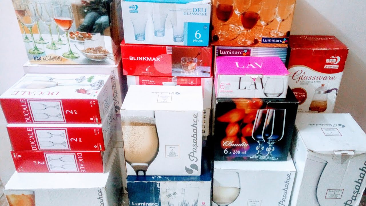 مشتريات جهاز العروسة من الكاسات للمطبخ والنيش 👰الجزء الاول (1)