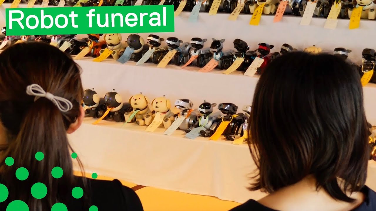 Japan Holds Funeral for Sony Aibo Robot Dogs