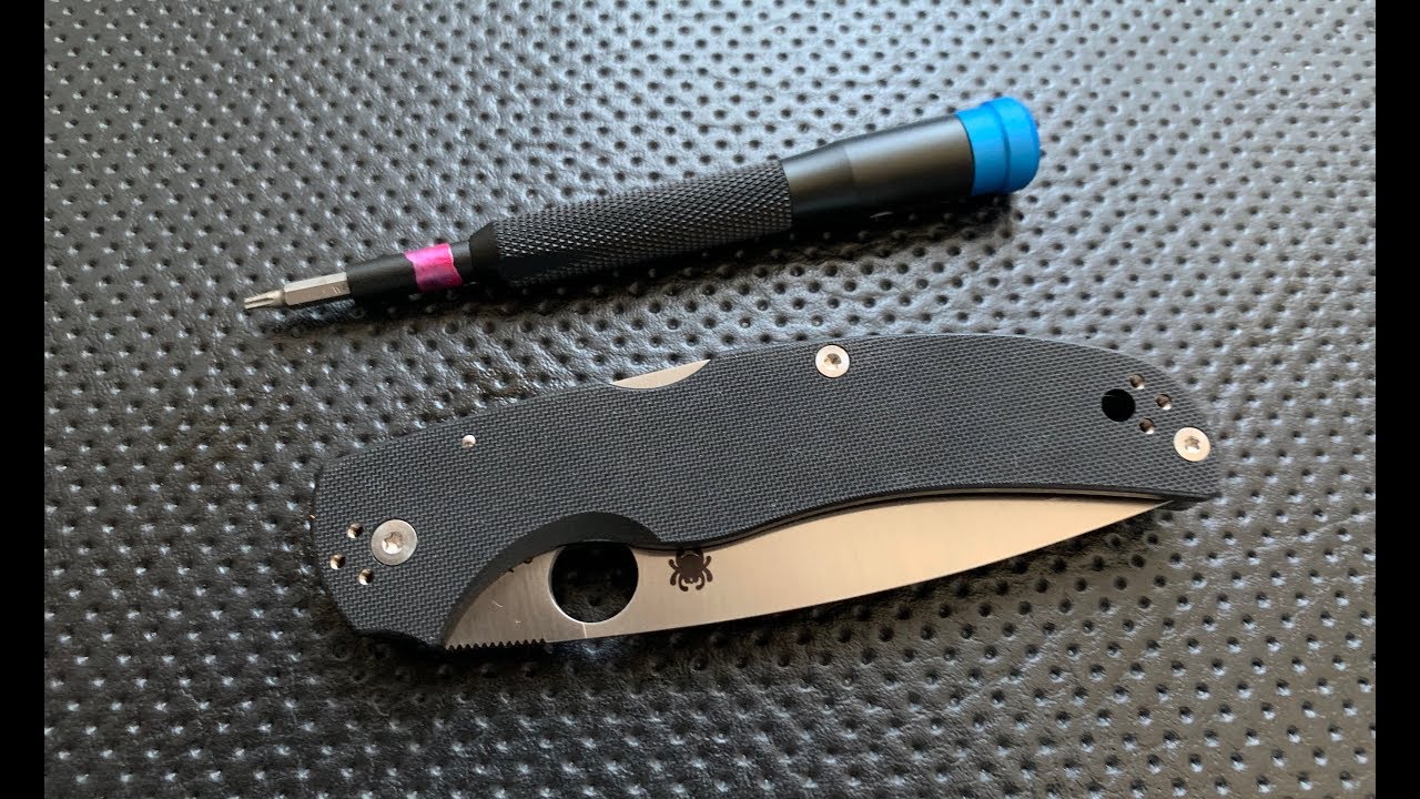 Как разобрать и обслуживать складной нож Spyderco Native Chief
