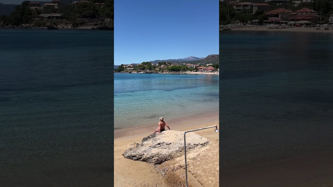 Stoupa Beach, Mani Peninsular, Greece #stoupa #beach #mani #manipeninsular